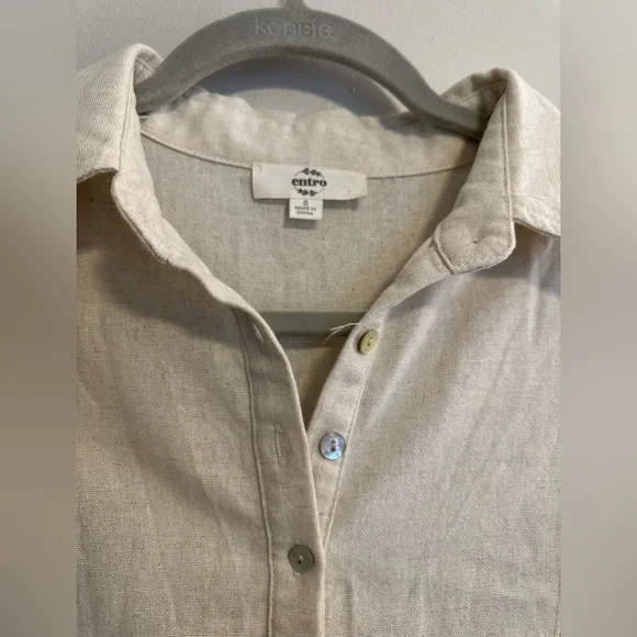 Linen layered Entro Dress - Picture 5 of 6